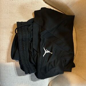 Black Athletic Shorts with Logo